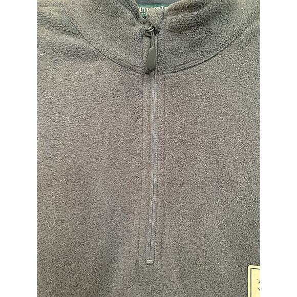 OUTDOOR LIFE Big & Tall 1/4 Zip Fleece Pullover Sweatshirt Jacket Men's Sz XXXL - Picture 3 of 10
